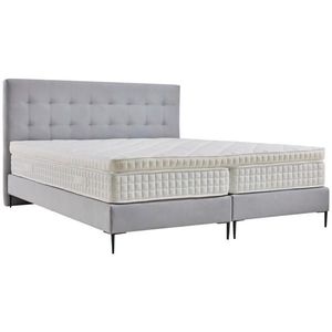 MID.YOU POSTEL BOXSPRING, 180/200 cm, textil, kompozitní dřevo, světle šedá obraz
