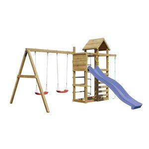 Marimex | Dětské hřiště Marimex Play Basic 011 + zelená skluzavka | 11640592 obraz