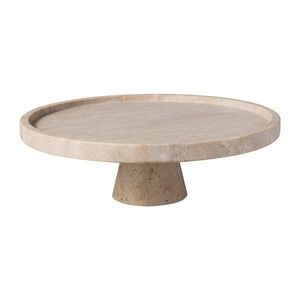 Villeroy & Boch Servírovací podnos na noze z přírodního kamene Manufacture Travertine, Ø 28 cm 10-1375-3841 obraz