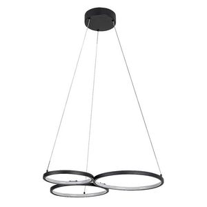 Rabalux Černé závěsné LED svítidlo Formand 610mm 38W 72297 obraz