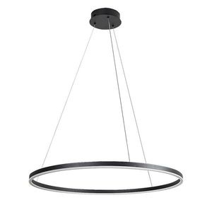Rabalux Černé závěsné LED svítidlo Isaure 800mm 45W CCT 72302 obraz