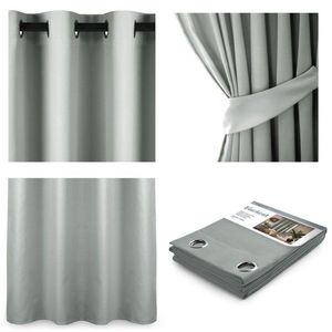 ArtFlhf Stínicí závěs BLACKOUT EYELETS K | 140 x 245 cm Barva: Silver obraz