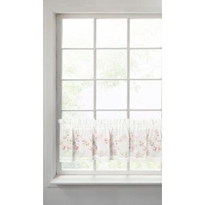 ArtFir Krátká záclona AMELIA P | bílá/růžová 150 x 30 cm obraz