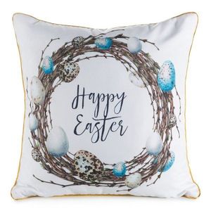 ArtFir Velikonoční povlak na polštář EASTER 51 | bílá/hnědá 45 x 45 cm obraz