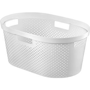 CURVER Koš na čisté prádlo INFINITY DOTS 40L | bílá obraz