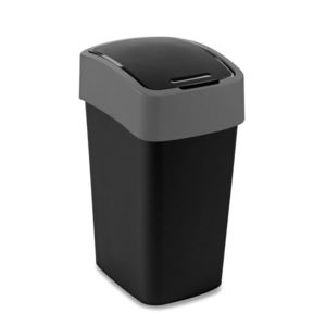 CURVER Odpadkový koš FLIP BIN 25l | černá/stříbrná obraz