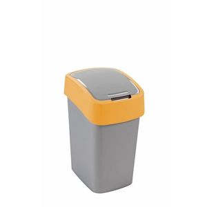 CURVER Odpadkový koš FLIP BIN 25l | stříbrná / žlutá obraz