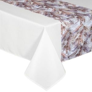 ArtFir Sada ubrusů ANITA 4 | bílá/fialová 140 x 260 cm a 33 x 260 cm obraz