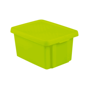 CURVER Úložný box ESSENTIALS 16L s víkem | zelená obraz