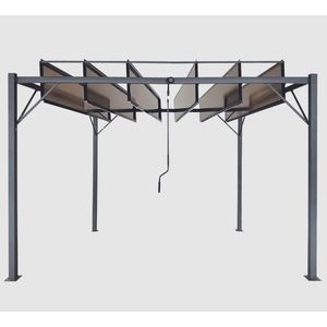 Chomik Zahradní pergola SUNFLEX | hnědá 300 x 300 cm obraz