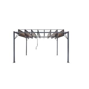 Chomik Zahradní pergola SUNFLEX | hnědá 300 x 400 cm obraz
