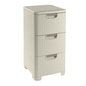 CURVER Zásuvkový regál STYLE 3x14L | béžová obraz