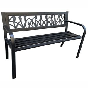 Ak furniture Zahradní lavička LISSA černá obraz
