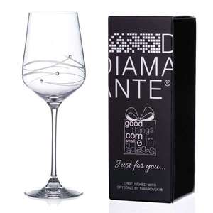 Diamante Spiral Swarovski sklenice na víno 450 ml obraz