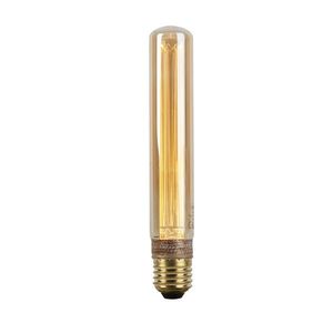 E27 LED žárovka s vláknem trubicová s jantarovým sklem 2W 65 Lumenů 1800K obraz