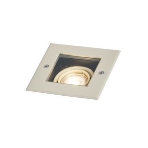 Moderní zemní bodové svítidlo šedobéžové GU10 50mm otočné a naklápěcí IP65 - Oneon obraz