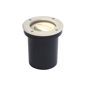 Moderní zemní bodové světlo šedobéžové GU10 50mm nastavitelné IP65 - Delux obraz