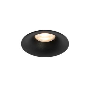 Moderní zapuštěné bodové svítidlo černé GU10 50mm - Gijs obraz