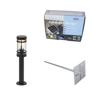 Moderní venkovní svítidlo černé 50 cm IP44 - Gleam obraz