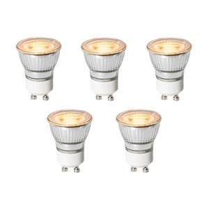Sada 5 stmívatelných LED žárovek GU10 3, 5 cm 4W 228 lm 2200K obraz