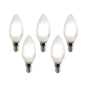 Sada 5 chytrých LED žárovek E14 C35 matných 4, 2W 470 lm 2700-6500K obraz