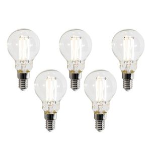 Sada 5 chytrých LED žárovek E14 P45 čiré 4, 2W 470 lm 2700-6500K obraz