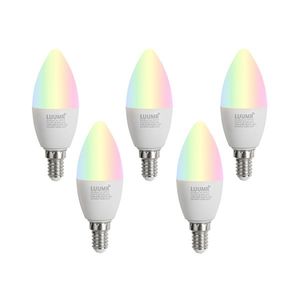 Sada 5 chytrých LED žárovek E14 C37 opál RGBW 4, 9W 470 lm 2700-6500K obraz