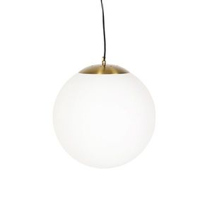 Chytré skandinávské závěsné svítidlo z opálového skla 40 cm včetně Wifi A60 - Ball 40 obraz