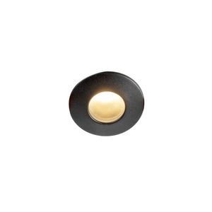 Moderní zapuštěné bodové svítidlo černé GU10 50mm IP44 - Gap obraz
