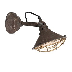 Vintage nástěnná a stropní lampa hnědá naklápěcí - Barrack obraz