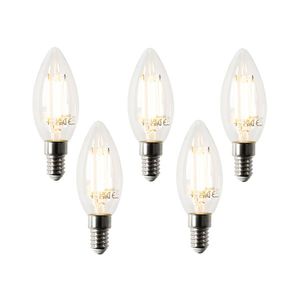 Sada 5 chytrých LED žárovek E14 B35 4, 5W 470 lm 2700K obraz