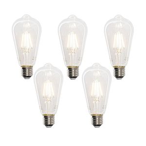 Sada 5 chytrých LED žárovek E27 ST64 4, 5W 470 lm 1800-4000K obraz
