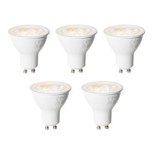 Sada 5 stmívatelných LED žárovek GU10 6W 450 lm 3000K obraz