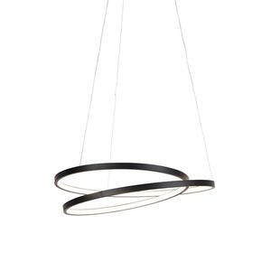 Designové závěsné svítidlo černé 55 cm vč. LED stmívatelné - Rowan obraz