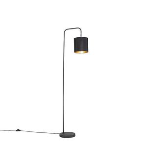 Chytrá stojací lampa černá vč. WiFi žárovky A60 - Lofty obraz