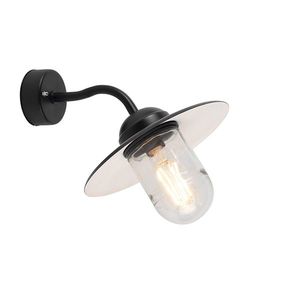 Chytrá venkovní nástěnná lampa černá IP44 vč. WiFi A60 - Mnichov obraz
