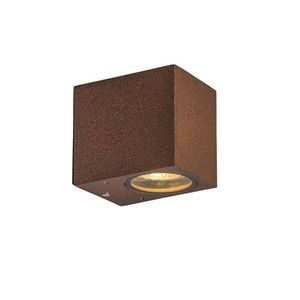 Sada 4 průmyslových nástěnných lamp rezavě hnědých IP44 - Baleno obraz