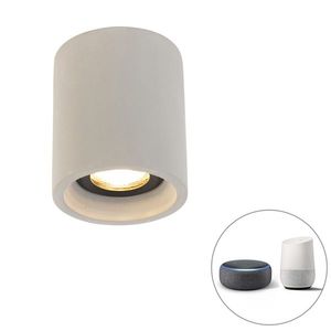 Chytré kulaté stropní bodové světlo betonové vč. Wifi GU10 - Deep obraz