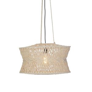 Orientální závěsné svítidlo Makramé 50 cm - Leonard obraz