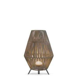 Stojací lampa Taupe sintegrovaným stmívatelným LED osvětlením, IP54, dobíjecí sdálkovým ovládáním - Conta obraz