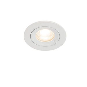 Chytré zapuštěné bodové svítidlo bílé kulaté IP44 vč. Wifi GU10 50mm - Xena obraz