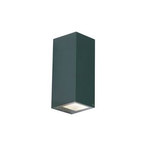 Moderní nástěnné svítidlo tmavě zelené 2-světla GU10 70mm IP54 - Baleno obraz