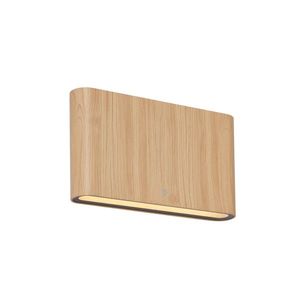 Skandinávská venkovní nástěnná lampa dřevo 17, 5 cm vč. LED IP65 - Batt obraz