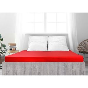 4Home jersey prostěradlo Ideál červená, 90 x 200 cm obraz