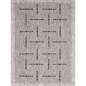 Spoltex Kusový koberec Floorlux silver/black 20008, 80 x 150 cm obraz
