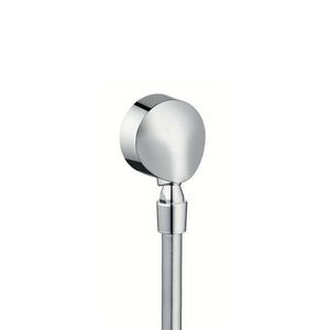 HANSGROHE Kolínka Připojení hadice Fixfit E se zpětným ventilem a kulovým kloubem, chrom 27505000 obraz