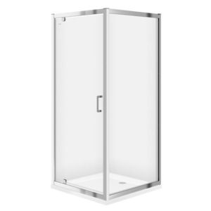 CERSANIT KOUT ČTVEREC 90x90X190 TRANSPARENT SKLO S154-006+S154-008 obraz