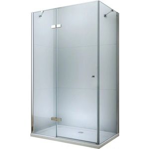 MEXEN/S Roma sprchový kout 70x90, kyvný, čiré sklo, chrom + vanička 854-070-090-01-00-4010 obraz