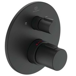 IDEAL STANDARD CeraTherm Termostatická baterie T100 pro 2 spotřebiče pod omítku, černá A5815XG obraz