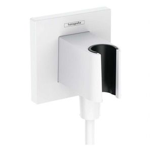 HANSGROHE Fixfit Sprchové kolínko s držákem, matná bílá 26889700 obraz